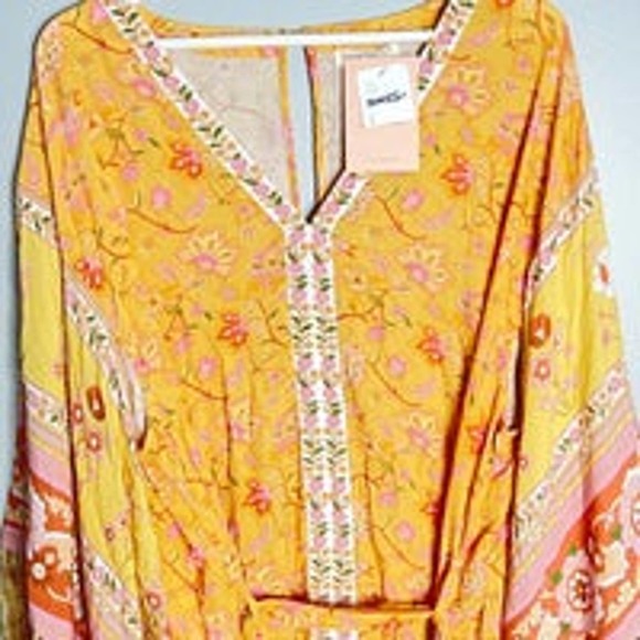 Spell & The Gypsy Collective Portobello Road Tassel Dress Size L - Picture 3 of 11